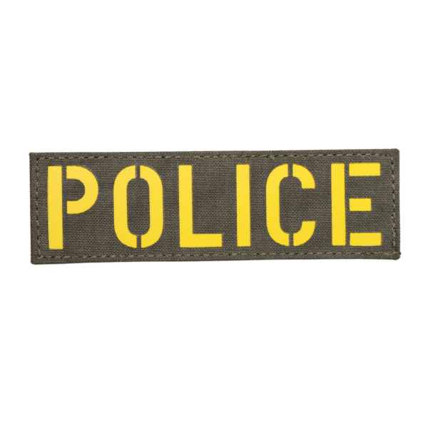 lasercut Police Patch small